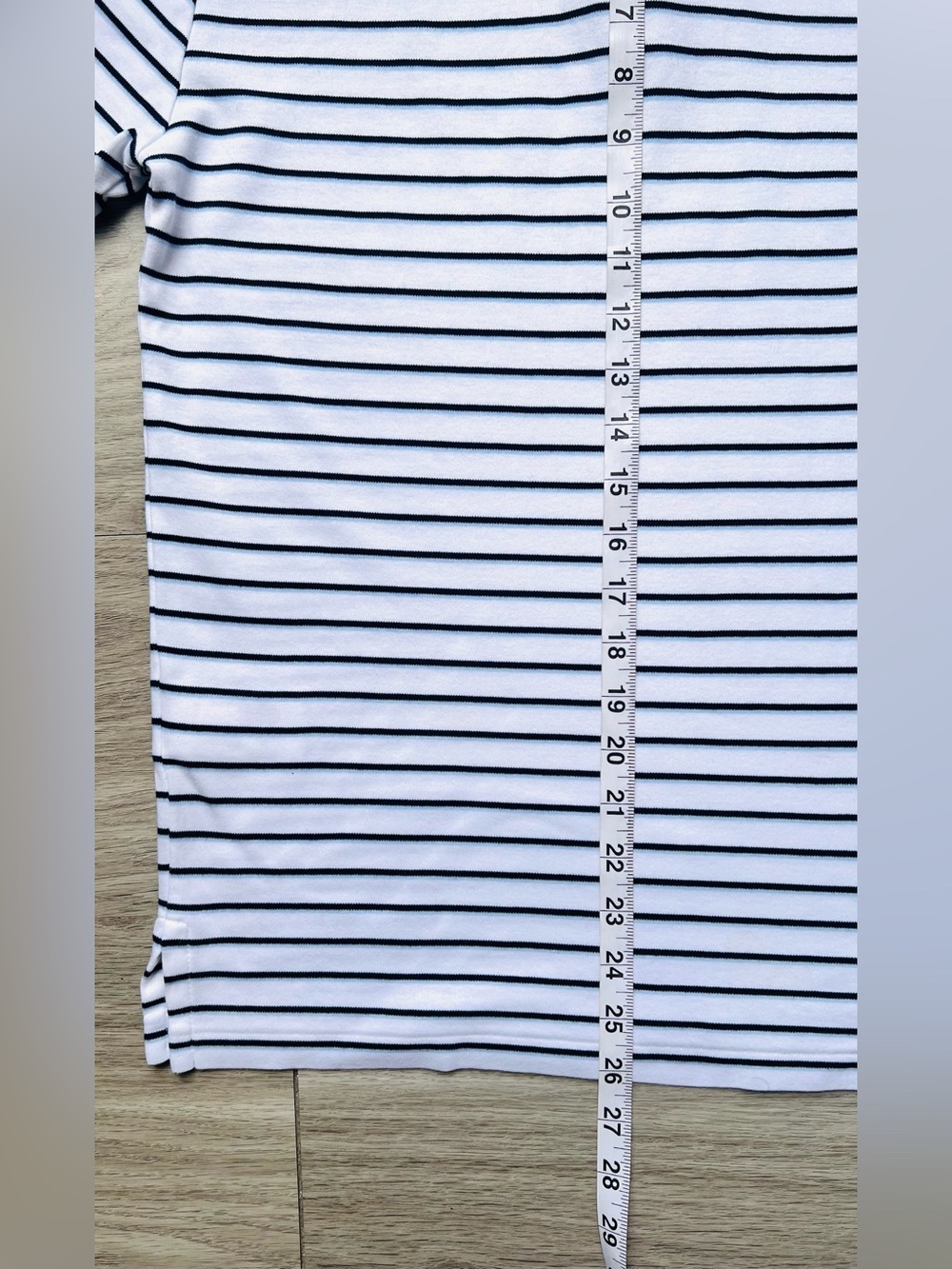 Men's Polo by Ralph Lauren White and Navy Striped Polo Shirt - Small - Picture 8 of 8